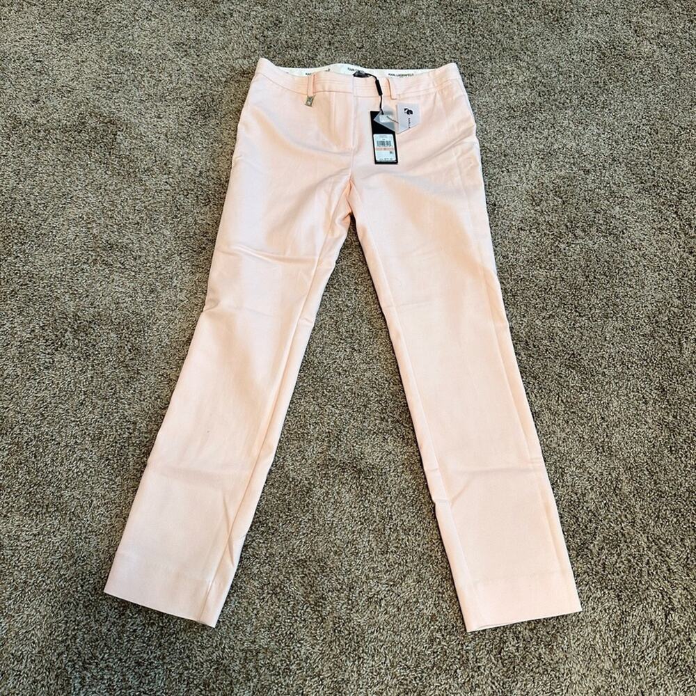 Women's Karl Langerfeld Pink Pants Size 2 NWT - Picture 1 of 7